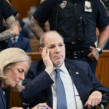 new york, new york may 1 former film producer harvey weinstein appears at a hearing in manhattan criminal court on may 1, 2024 in new york city this is his first public appearance since the new york state court of appeals overturned his 2020 rape conviction on april 25 photo by curtis means poolgetty images