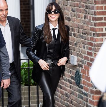 new york, new york april 28 anne hathaway is seen at 92y in the upper east side on april 28, 2024 in new york city photo by gothamgc images