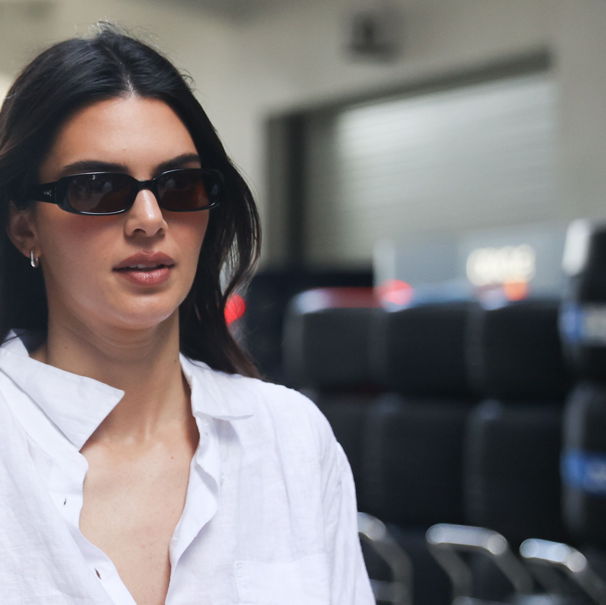Kendall Jenner Brings the Cool to Miami F1 Weekend in a Crisp White Fit