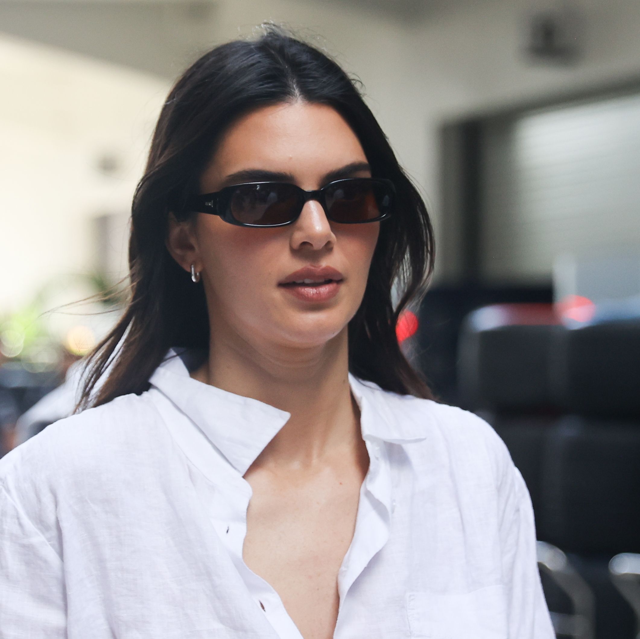 Kendall Jenner Brings the Cool to Miami F1 Weekend in a Crisp White Fit