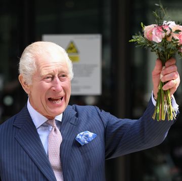 london, england april 30 king charles iii departs after visiting the university college hospital macmillan cancer centre on april 30, 2024 in london, england
