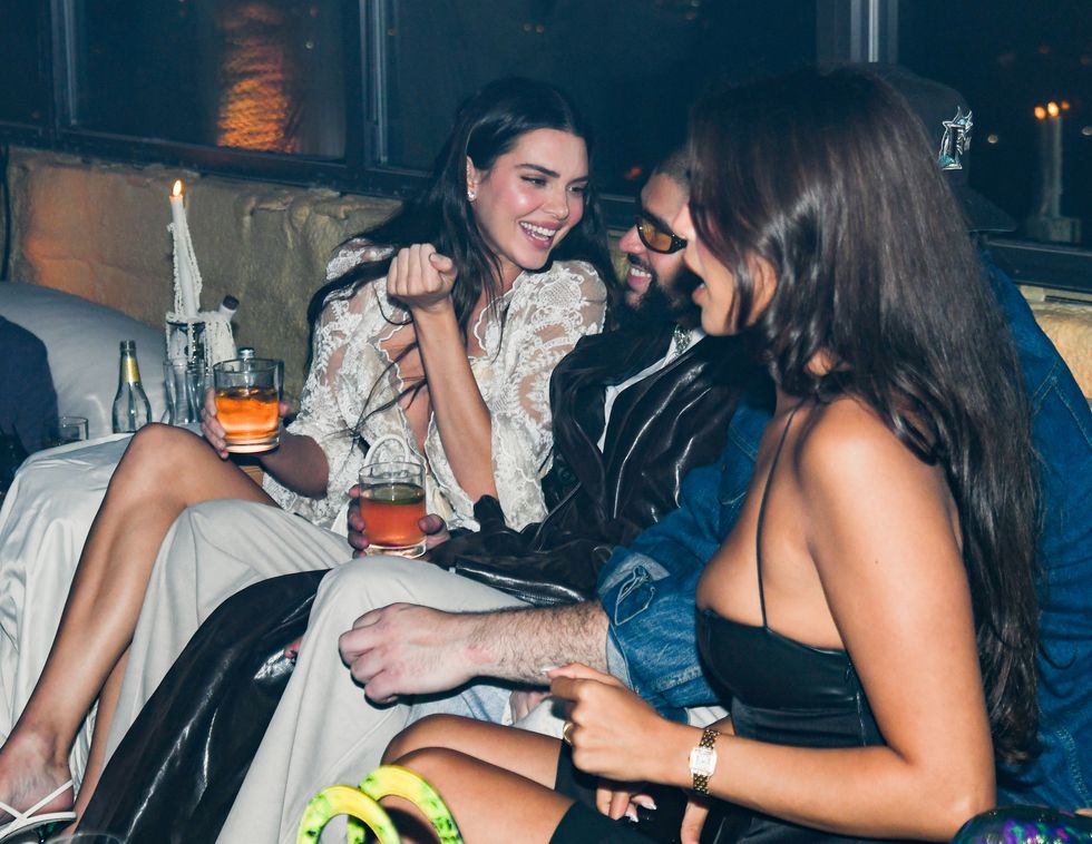 kendall jenner, bad bunny and guests at the