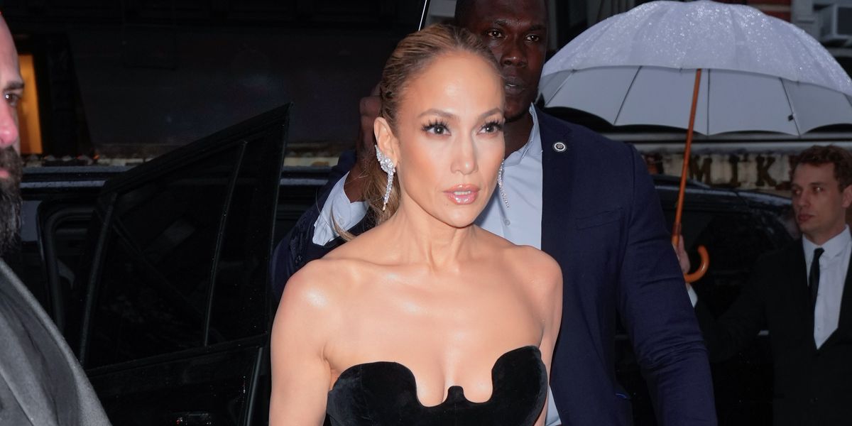 Jennifer Lopez Wears Black Corset Dress to Pre-Met Gala Dinner