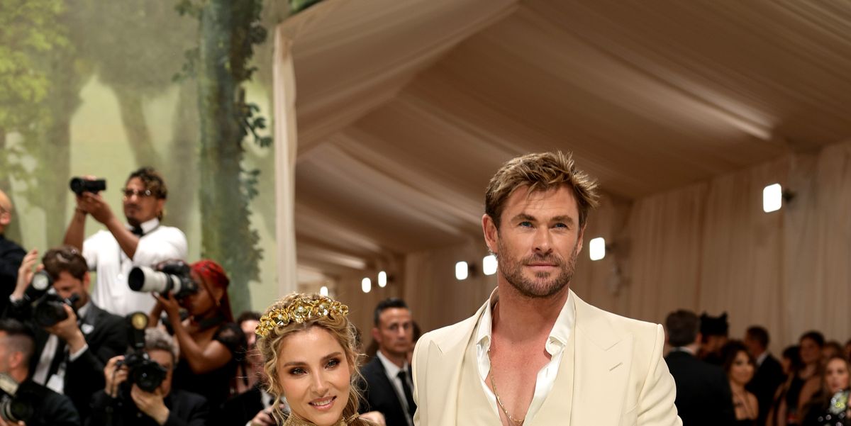 Chris Hemsworth e sua esposa Elsa Pataky parecem deuses gregos no Met Gala de 2024