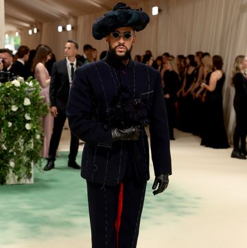 new york, new york may 06 bad bunny attends the 2024 met gala celebrating sleeping beauties reawakening fashion at the metropolitan museum of art on may 06, 2024 in new york city photo by dimitrios kambourisgetty images for the met museumvogue