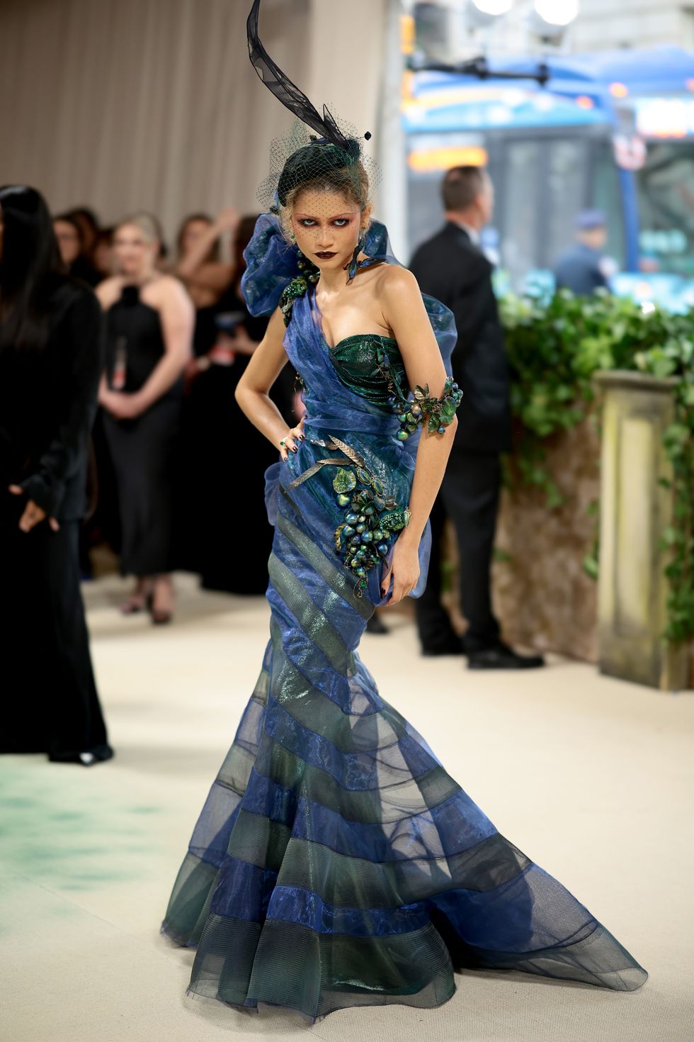 New York, New York on May 6. Zendaya attends the 2024 Met Gala Celebrating the Sleeping Beauties and Awakening Fashion at the Metropolitan Museum of Art on May 6, 2024 in New York City. Photographed by Dimitrios Kambourisgetti for Met Vogue