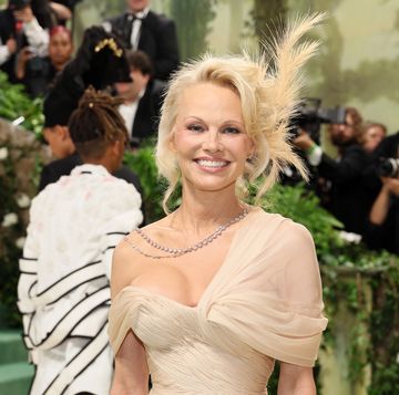 new york, new york may 06 pamela anderson attends the 2024 met gala celebrating sleeping beauties reawakening fashion at the metropolitan museum of art on may 06, 2024 in new york city photo by dia dipasupilgetty images