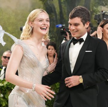 new york, new york may 06 elle fanning and gus wenner attend the 2024 met gala celebrating sleeping beauties reawakening fashion at the metropolitan museum of art on may 06, 2024 in new york city photo by jeff kravitzfilmmagic