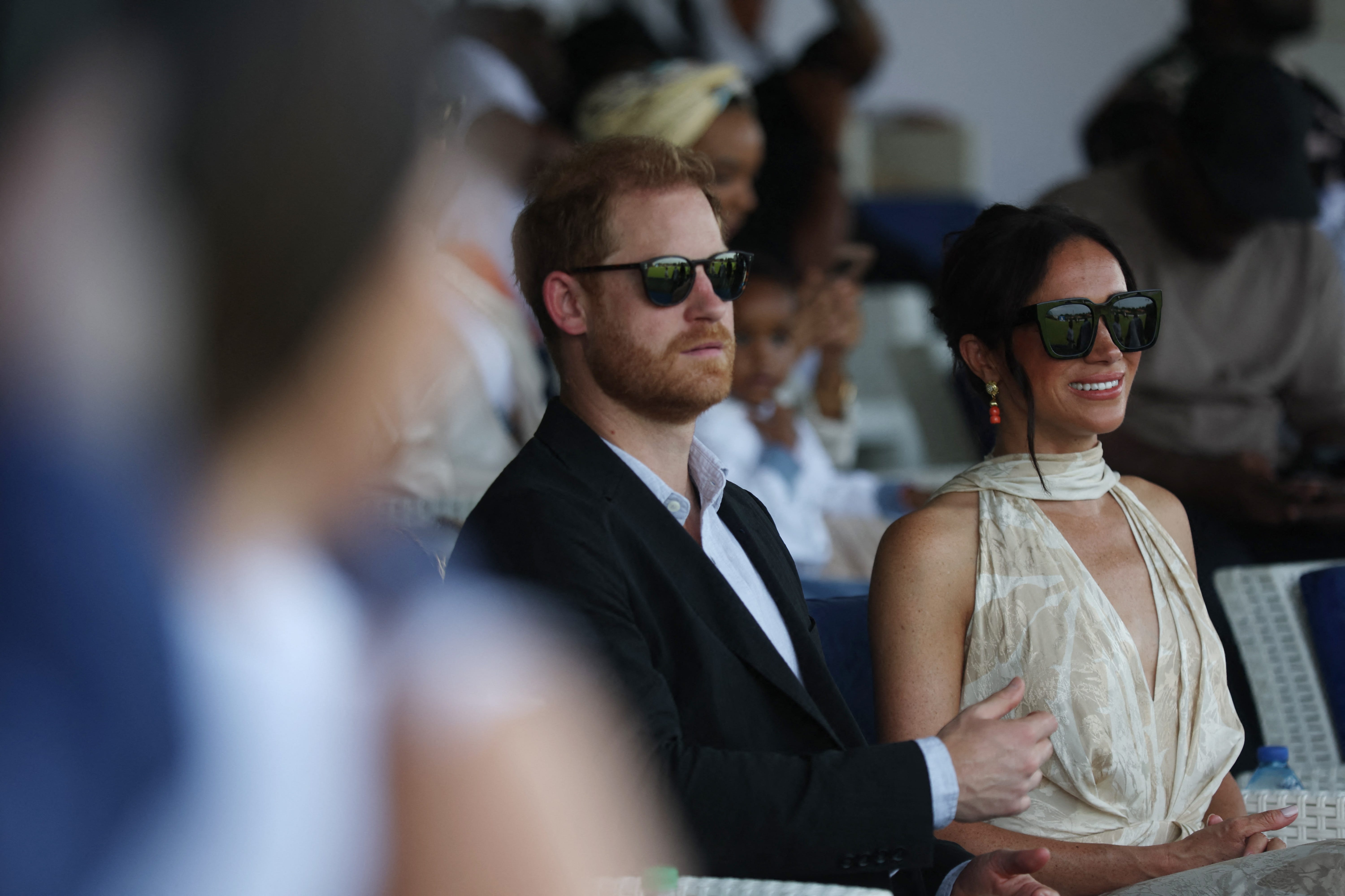 She and Prince Harry attended a polo match at the esteemed Lagos Polo Club