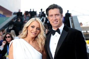 london, england may 12: tess daly and vernon kay attends the 2024 bafta television awards with po cruises at the royal festival hall on may 12, 2024 in london, england. (photo by shane anthony sinclair/bafta/getty images for bafta)
