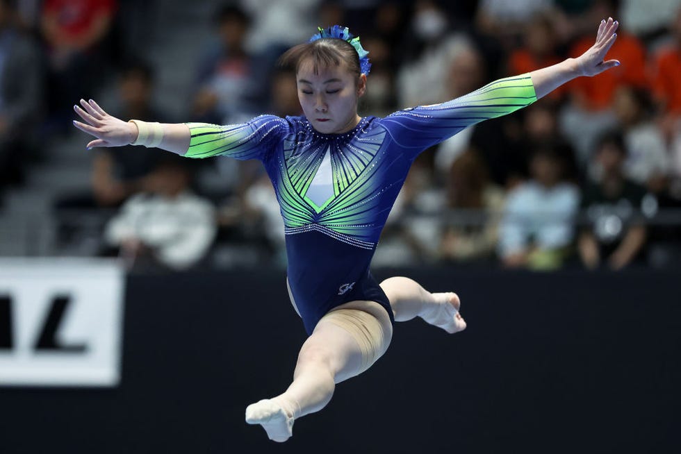 takasaki, japan may 18 shoko miyata competes in the womens balance beam on day three of the artistic gymnastics nhk trophy at takasaki arena on may 18, 2024 in takasaki, gunma, japan photo by kiyoshi otagetty images