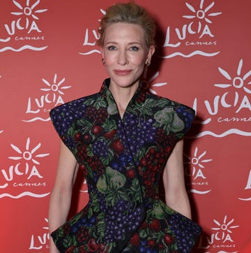 Cate Blanchett Makes Fruit High Fashion at Cannes cannes, france may 18 cate blanchett attends the rumours after party presented by avion at lucia cannes by nikki beach hospitality group during the 77th annual cannes film festival on may 18, 2024 in cannes, france photo by dave benettgetty images for nikki beach hospitality group