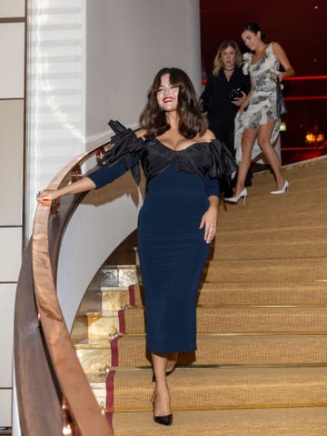 cannes, france may 17 selena gomez is seen at the hotel martinez during the 77th cannes film festival on may 16, 2024 in cannes, france photo by arnold jerockigc images