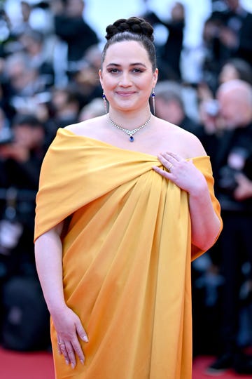 cannes, france may 17 lily gladstone attends the kinds of kindness red carpet at the 77th annual cannes film festival at palais des festivals on may 17, 2024 in cannes, france photo by lionel hahngetty images