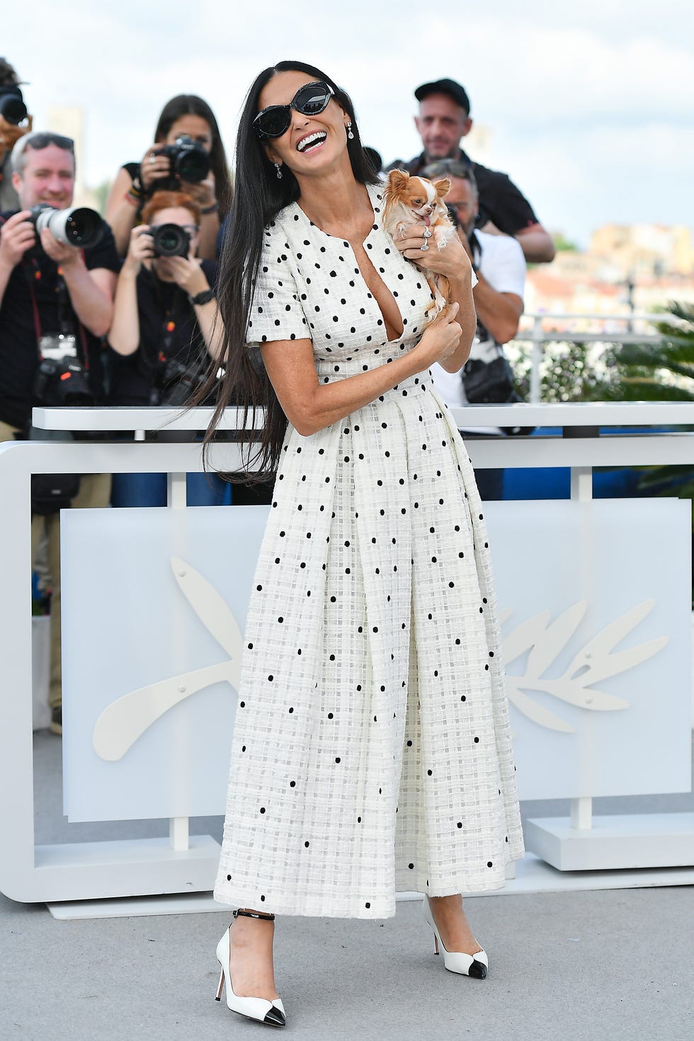 demi moore cannes dress