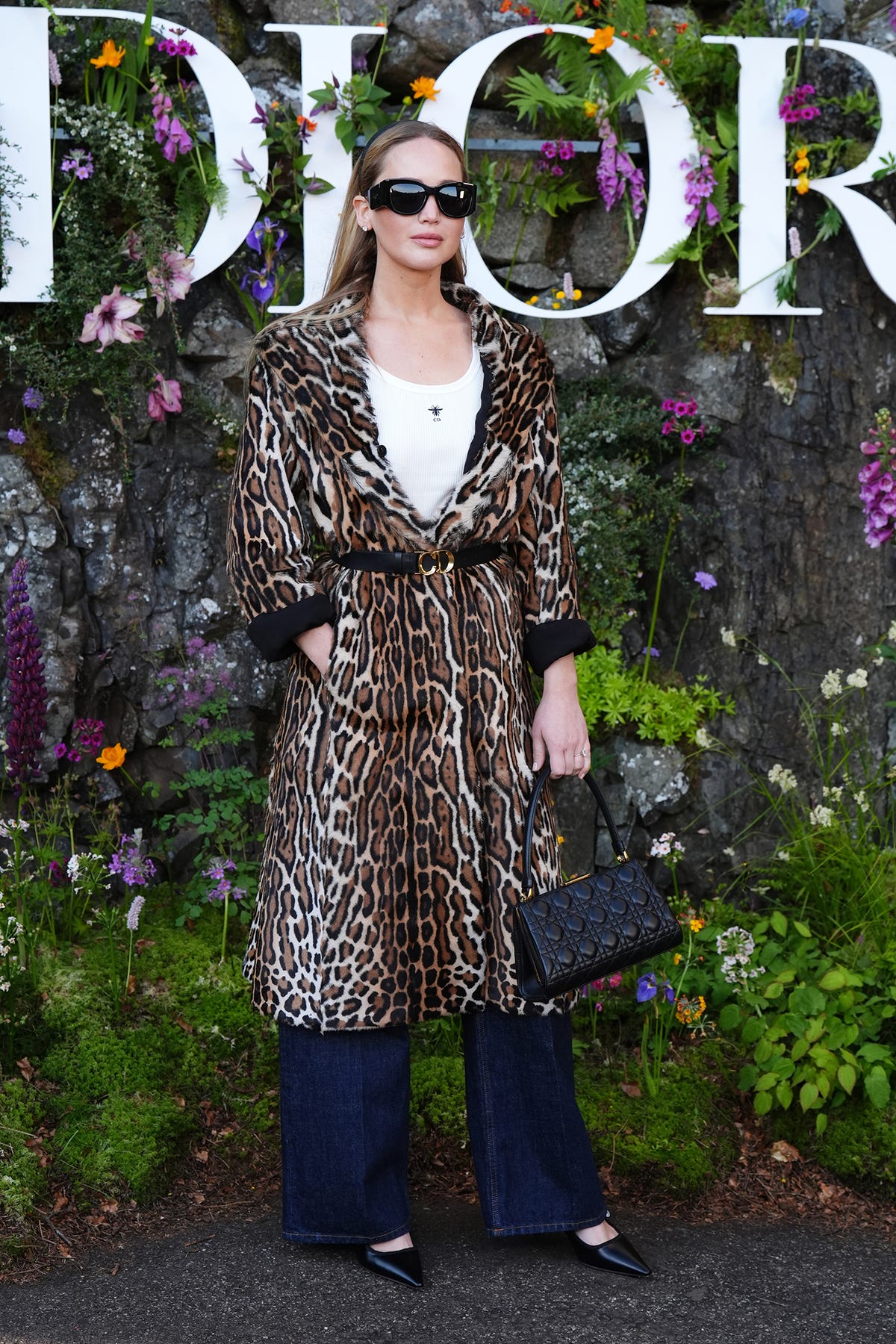 Jennifer Lawrence proves the enduring power of the leopard-print coat