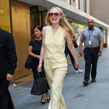 new york, ny june 04 dakota fanning is seen at the today show on june 04, 2024 in new york city photo by jason howardbauer griffingc images