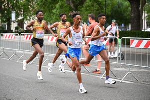 rome, italy june 09 yemaneberhan crippa and eyob faniel of team italy compete in the mens half marathon final on day three of the 26th european athletics championships rome 2024 at stadio olimpico on june 09, 2024 in rome, italy photo by mattia ozbotgetty images for european athletics