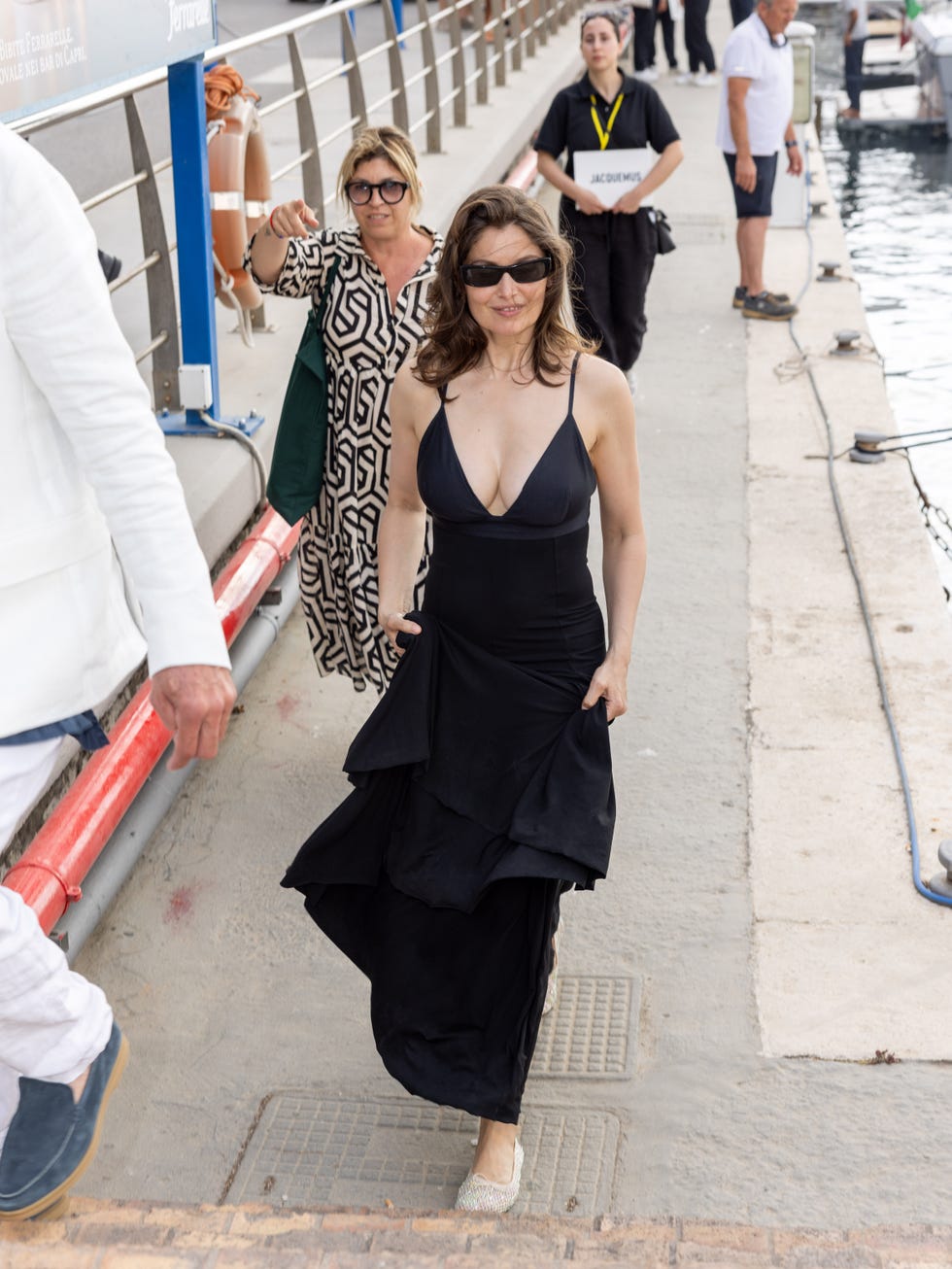 capri, italy june 10 laetitia casta attends the jacquemus la casa cruise at casa malaparte on june 10, 2024 in capri, italy photo by arnold jerockiwireimage