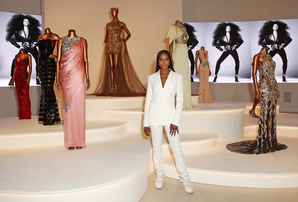 london, england june 18 naomi campbell is pictured at the va ahead of the upcoming naomi in fashion exhibition, supported by boss, on june 18, 2024 in london, england photo by dave benettgetty images for victoria albert museum