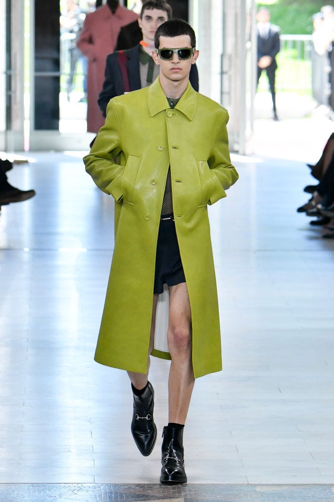 milan, italy june 17: a model walks the runway during the gucci ready to wear spring/summer 2025 fashion show as part of the milan men fashion week on june 17, 2024 in milan, italy. (photo by victor virgile/gamma rapho via getty images)