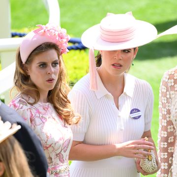ascot, england june 19 princess beatrice of york and princess eugenie of york attend day two of royal ascot 2024 at ascot racecourse on june 19, 2024 in ascot, england photo by karwai tangwireimage