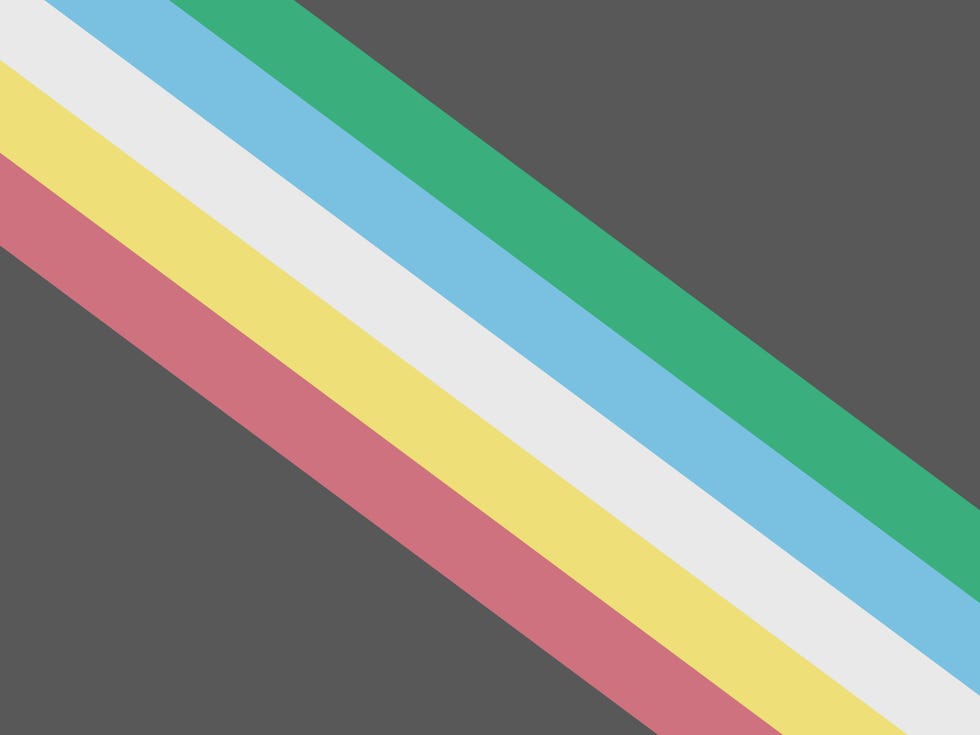 disability pride flag. color stripes representing a form of impairment.