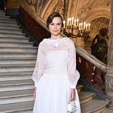 paris, france june 25 editorial use only for non editorial use please seek approval from fashion house keira knightley attends the chanel haute couture fallwinter 2024 2025 show as part of paris fashion week on june 25, 2024 in paris, france photo by stephane cardinale corbiscorbis via getty images