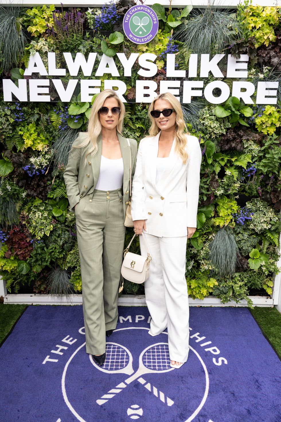wimbledon, england july 02 lady amelia spencer and lady eliza spencer attend the championships, wimbledon 2024 on july 02, 2024 in wimbledon, england photo by jeff spicergetty images for aeltc