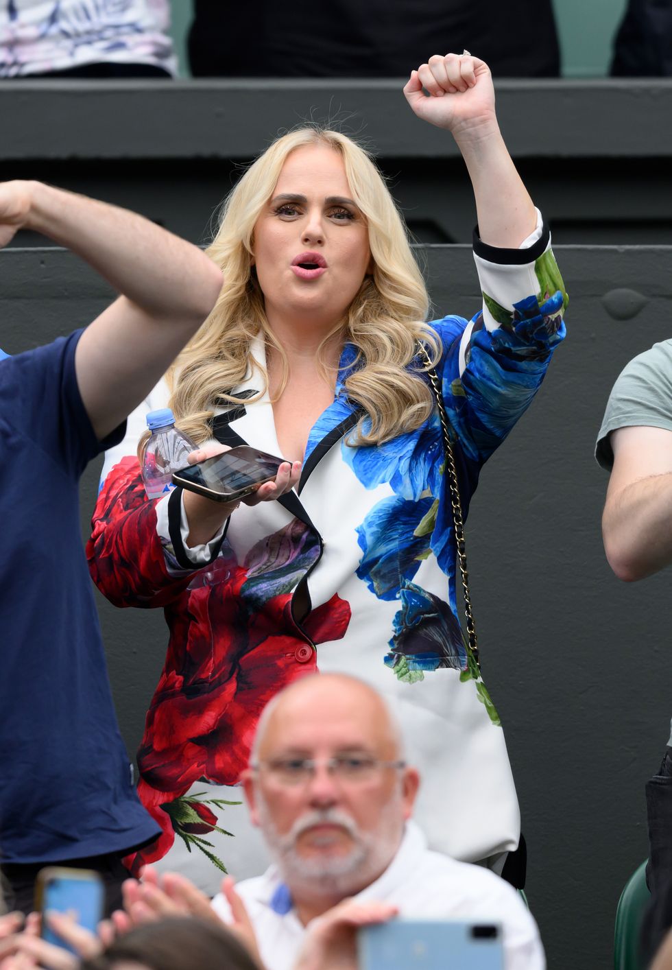 london, england july 02 rebel wilson attends day two of the wimbledon tennis championships at the all england lawn tennis and croquet club on july 02, 2024 in london, england photo by karwai tangwireimage