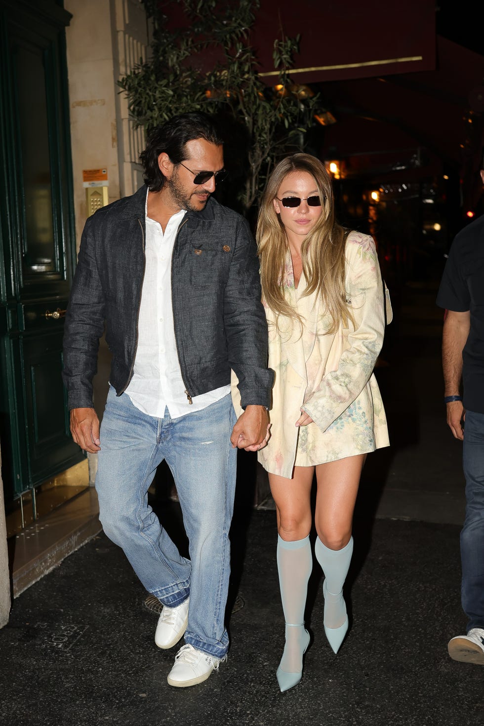 jonathan davino and sydney sweeney in paris on july 11, 2024