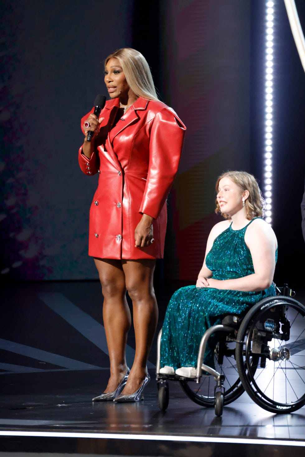 hollywood, california july 11 serena williams speaks onstage during the 2024 espy awards at dolby theatre on july 11, 2024 in hollywood, california photo by frazer harrisongetty images