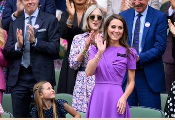 london, england july 14 princess charlotte of wales and catherine, princess of wales court side of centre court during the mens final on day fourteen of the wimbledon tennis championships at the all england lawn tennis and croquet club on july 14, 2024 in london, england photo by karwai tangwireimage
