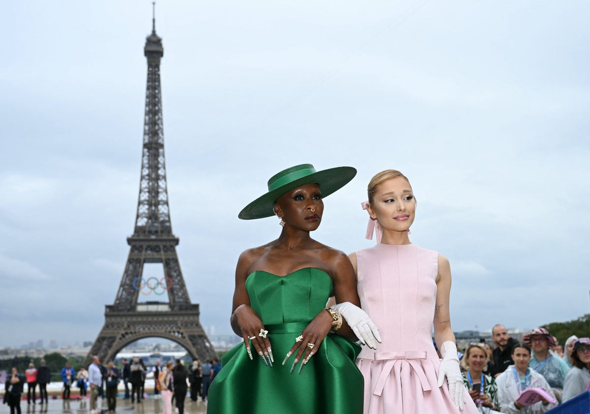 Ariana Grande and Cynthia Erivo’s Themed Olympics Outfits Are Wickedly Good