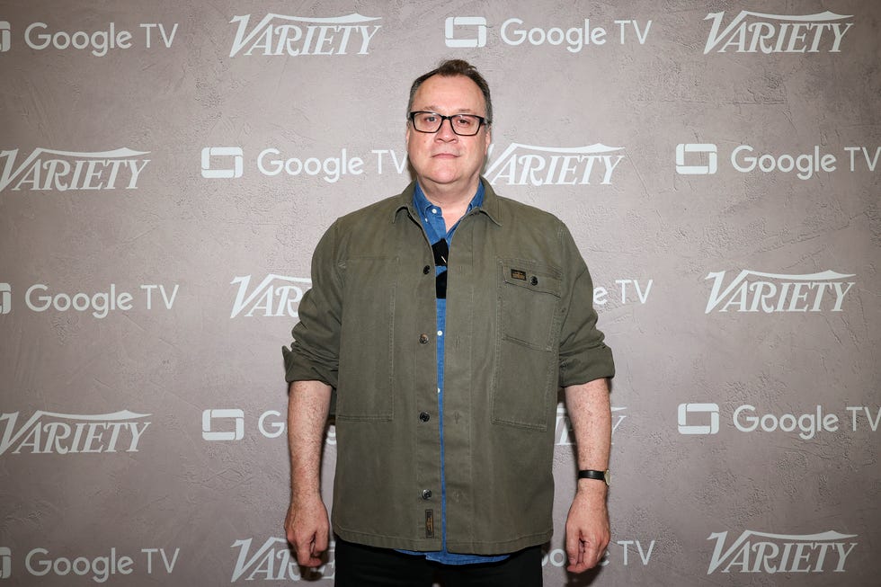 russell t davies at the variety comic con studio, presented by google tv held at the hardrock hotel on july 26, 2024 in san diego, california. (photo by katie jones/variety via getty images)