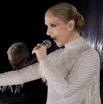 Celine Dion Returns to the Stage at Paris Olympics paris, france july 26 editors note this handout screengrab was provided by a third party organization and may not adhere to getty images editorial policy this handout released by the olympic broadcasting services, shows a view of singer celine dion performing on the eiffel tower during the opening ceremony of the paris 2024 olympic games paris 2024 on july 26, 2024 in paris, france screengrab by ioc via getty images