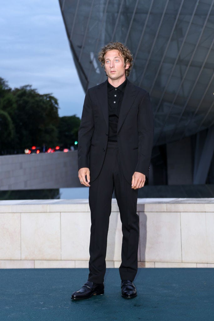 paris, france july 25 jeremy allen white attends the prelude to the olympics on july 25, 2024 in paris, france photo by lyvans boolakyfilmmagic