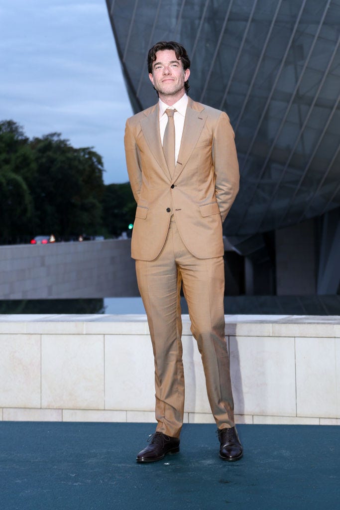 paris, france july 25 john mulaney attends the prelude to the olympics on july 25, 2024 in paris, france photo by lyvans boolakyfilmmagic