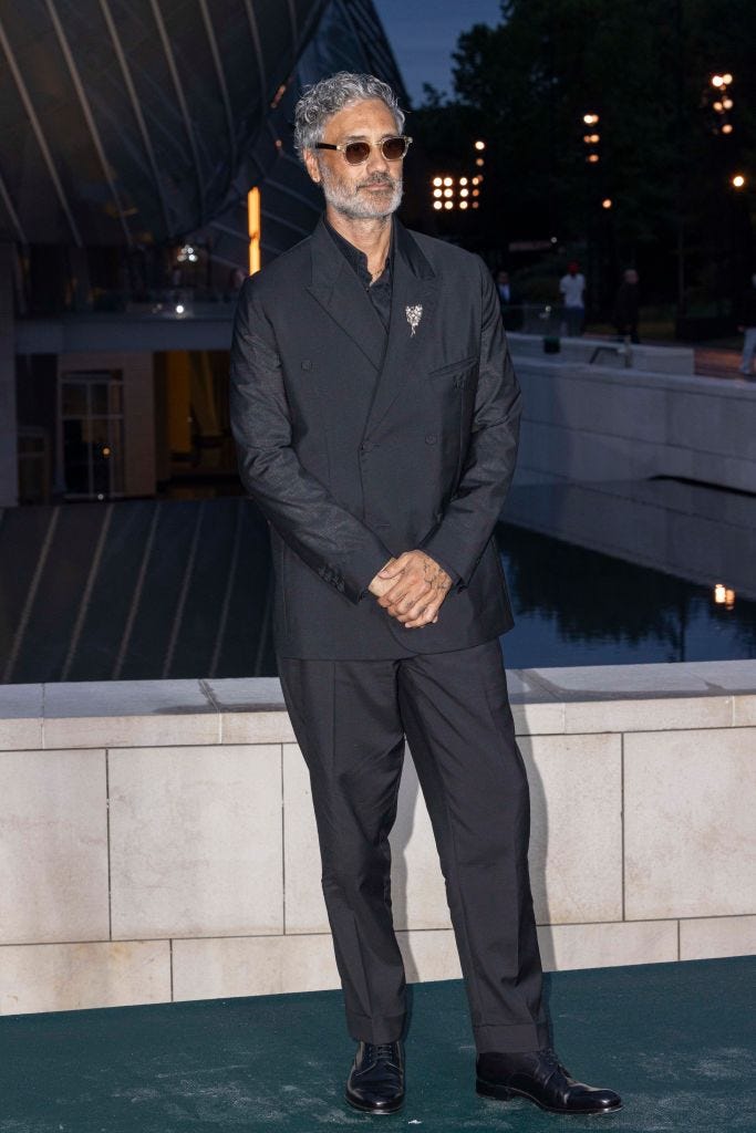 paris, france july 25 taika waititi attends the prelude to the olympics on july 25, 2024 in paris, france photo by stephane cardinale corbiscorbis via getty images