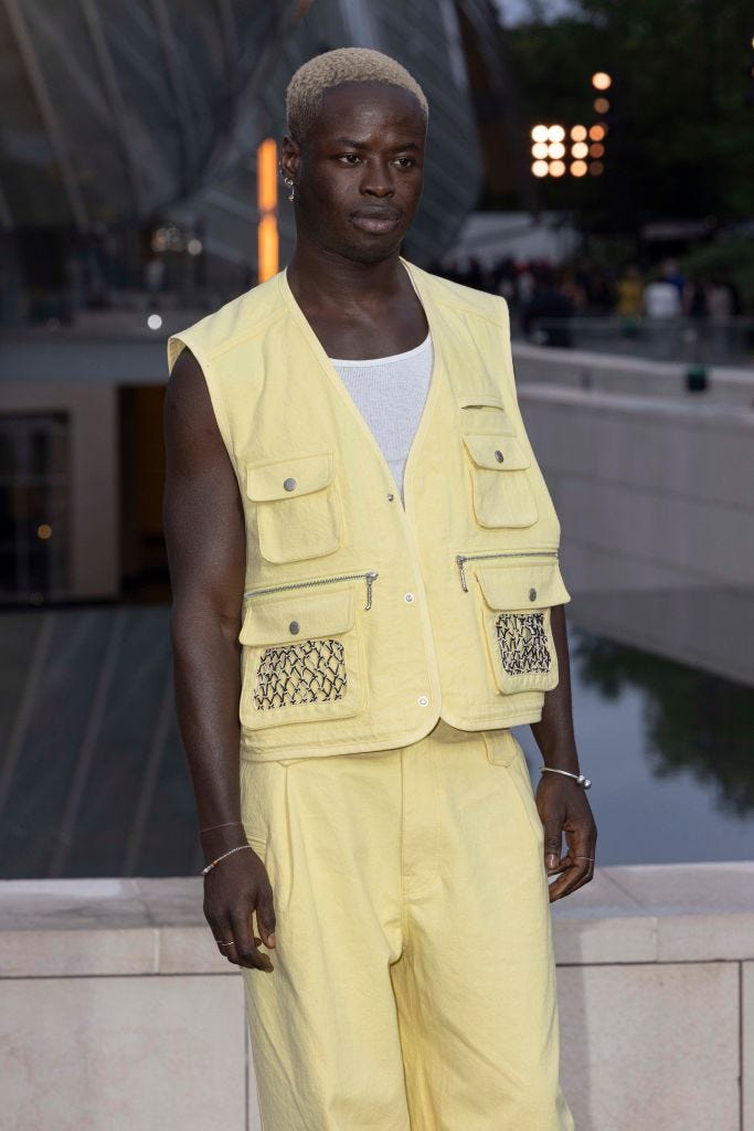 paris, france july 25 ibrahim kamara attends the prelude to the olympics on july 25, 2024 in paris, france photo by stephane cardinale corbiscorbis via getty images