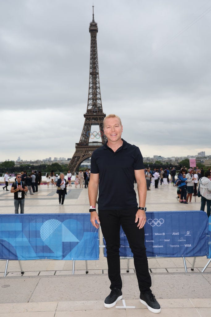 paris, france july 26 sir chris hoy, former olympic cyclist attends the red carpet ahead of the opening ceremony of the olympic games paris 2024 on july 26, 2024 in paris, france photo by matthew stockmangetty images