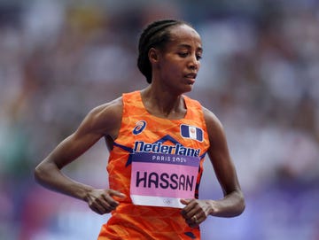 paris, france august 02 sifan hassan of team netherlands competes during the womens 5000 metres heats