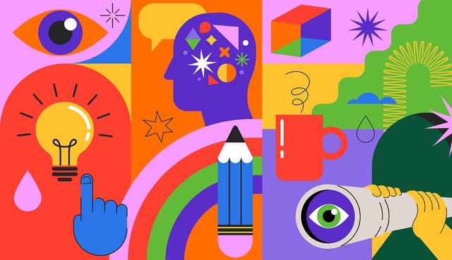 diverse elements representing creativity and inspiration