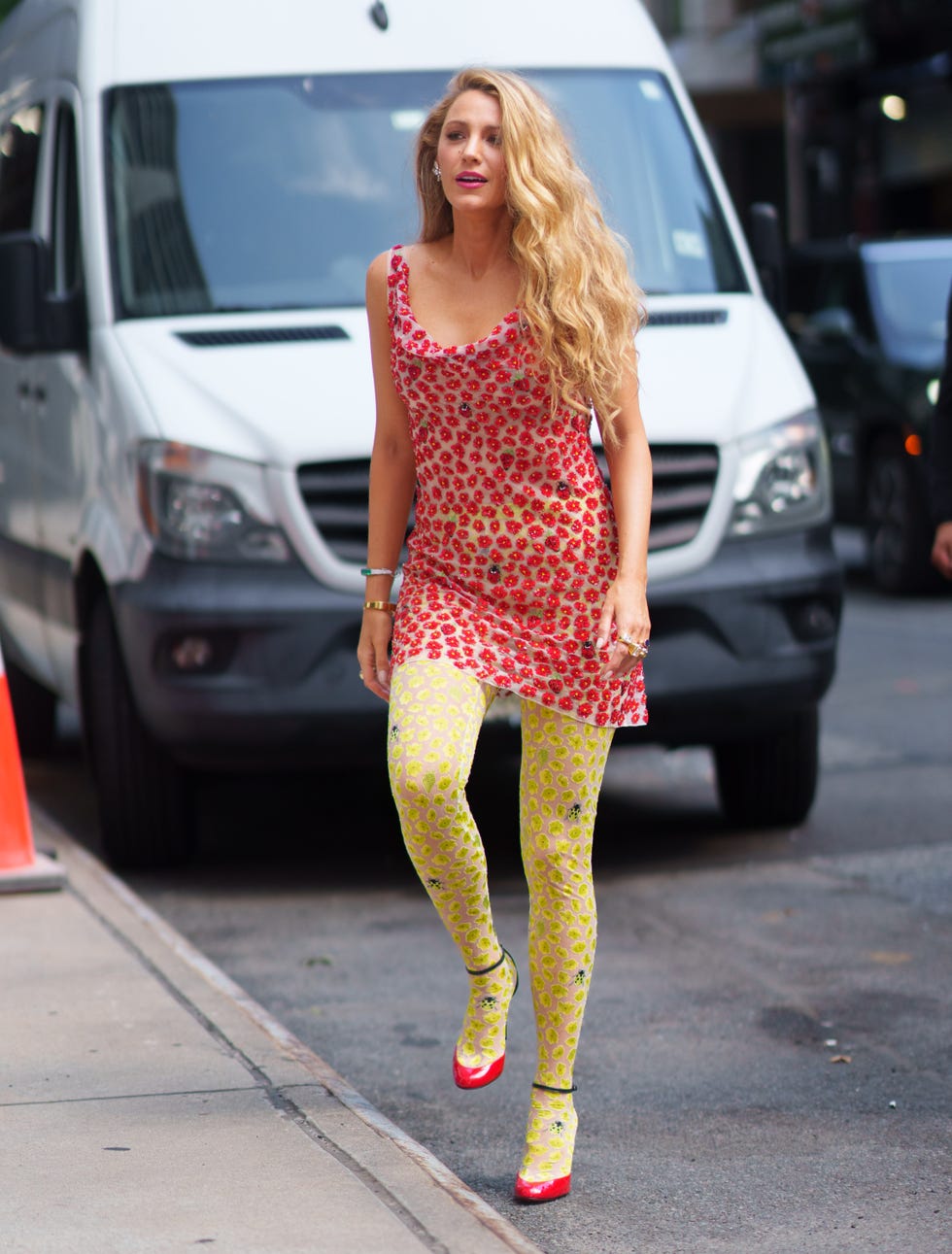 new york, new york august 03 blake lively is seen out in new york city photo by gothamgc images