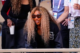 paris, france august 04 serena williams, former tennis player of the usa is seen during the march between novak djokovic of serbia and carlos alcaraz of spain during the mens singles gold medal match on court philippe chatrier at roland garros stadium during the paris 2024 olympics games on august 04, 2024 in paris, france photo by oscar j barrosoeuropa press via getty images