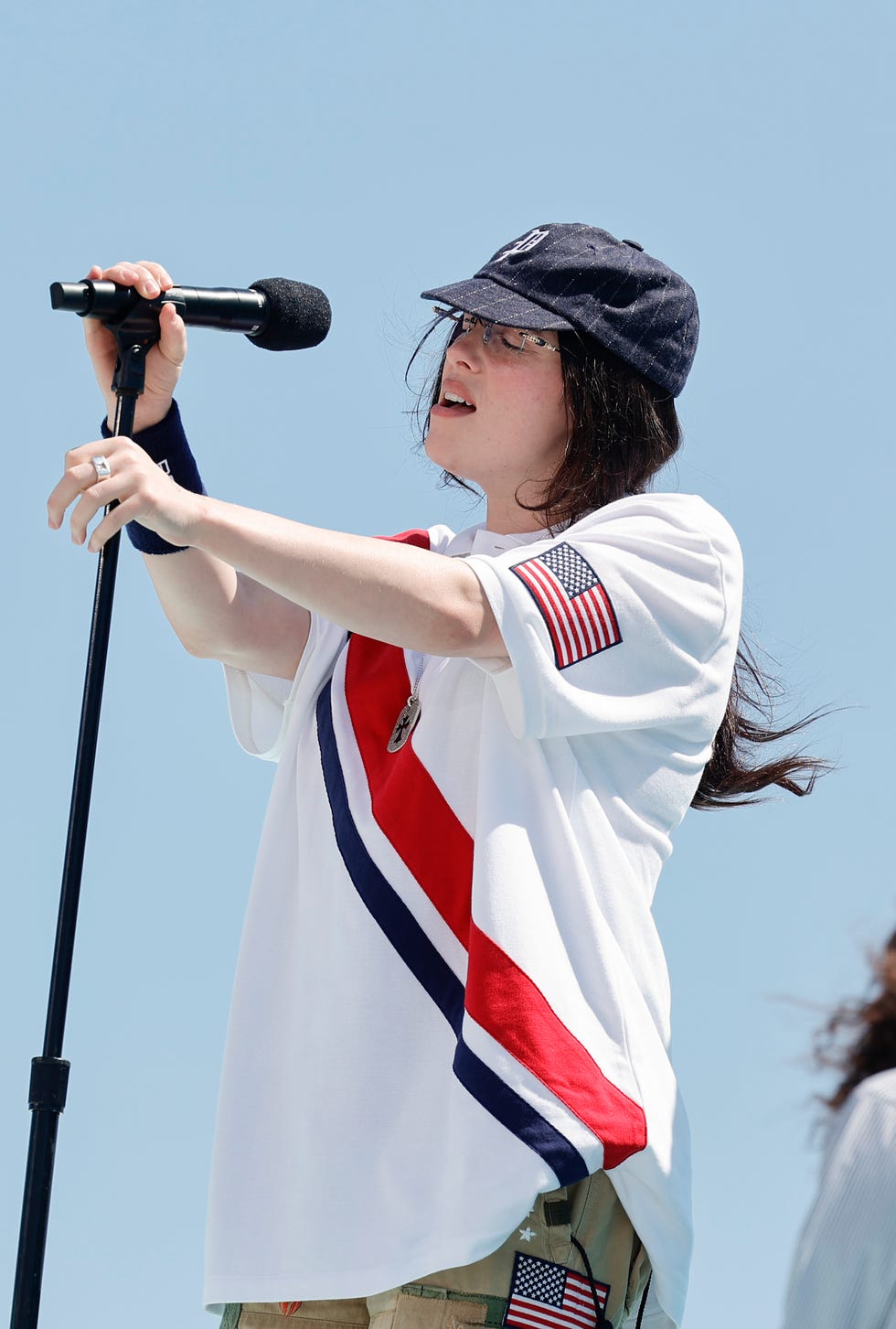 unspecified exclusive coverage in this image released on august 11, billie eilish performs at the la28 olympic games handover celebration photo by emma mcintyregetty images for la28