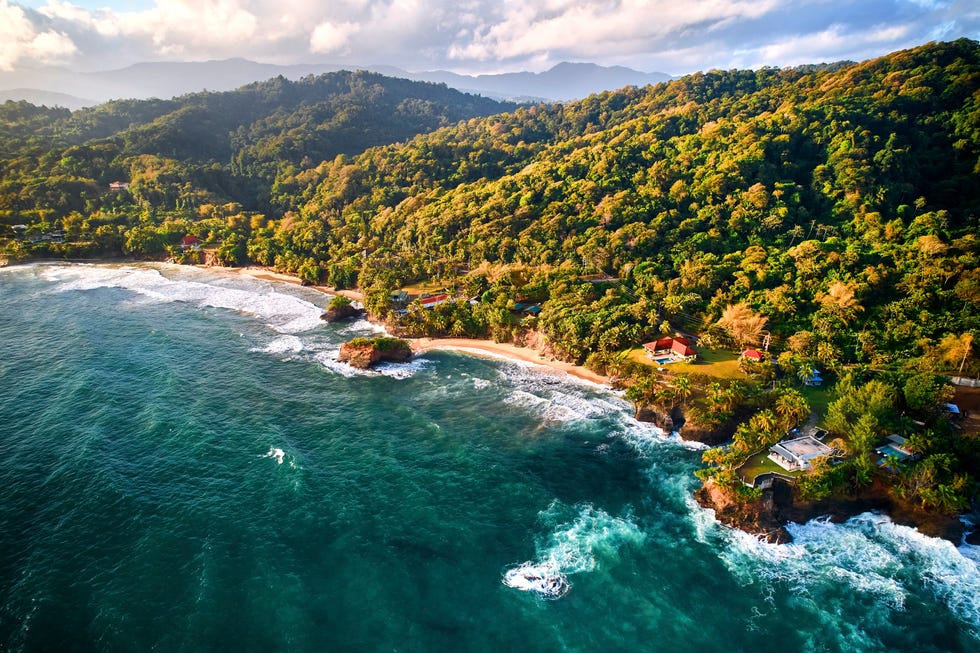 blanchisseuse, 4th april, 2024 sunrise along the coastline of blanchisseuse in trinidad's northern range blanchisseuse is a fishing village and location for holiday homes and rentals overlooking the rough and rugged coastline