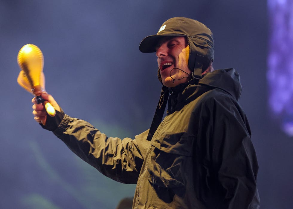 reading, england august 25 editorial use only liam gallagher performs live on stage during day three of reading festival 2024 at richfield avenue on august 25, 2024 in reading, england photo by simone joynergetty images