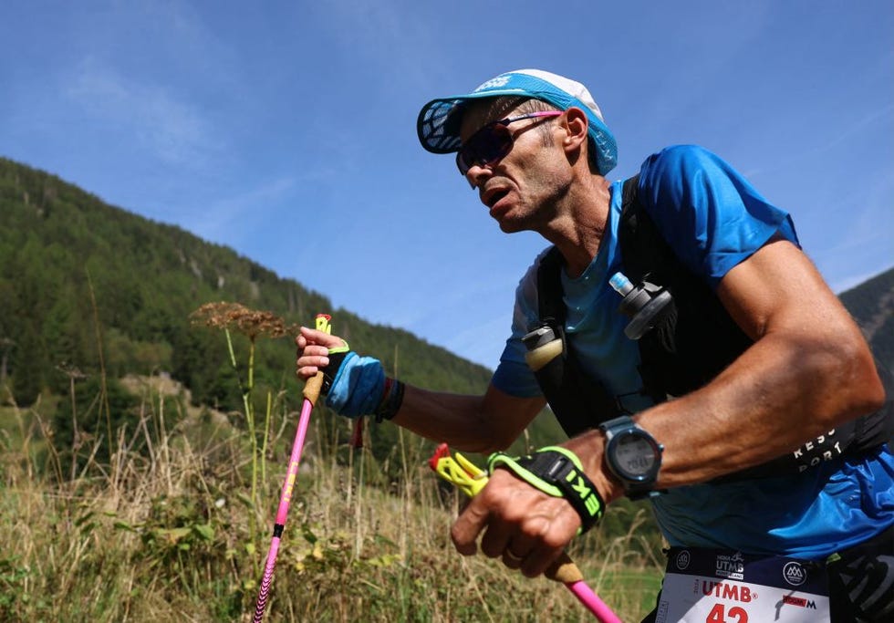 french runner ludovic pommeret competes in the ultra trail du mont blanc utmb, in trient, switzerland, on august 31, 2024 photo by emmanuel dunand  afp photo by emmanuel dunandafp via getty images