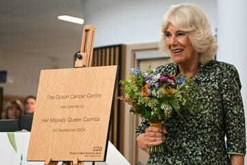 bath, england september 03 britains queen camilla delivers a speech after unveiling a plaque for the official opening of the dyson cancer centre part of the royal united hospitals bath nhs foundation trust on september 3, 2024 in bath, england the royal united hospital ruh serves a population of over 500,000 people in the south west, making it one of the regions largest cancer treatment centres the newly established dyson cancer centre consolidates most of the hospitals cancer services in one location this state of the art facility includes a research hub, chemotherapy and radiotherapy services, a 22 bed inpatient ward, a specialised pharmacy, and teams for nuclear medicine and physics photo by justin tallis wpa poolgetty images